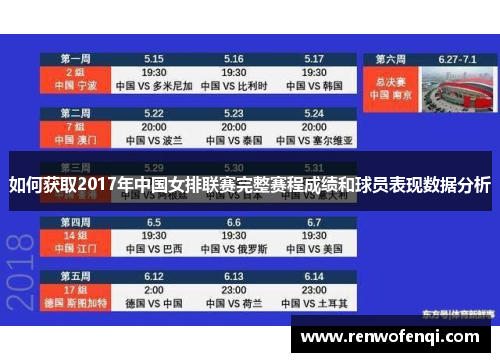 如何获取2017年中国女排联赛完整赛程成绩和球员表现数据分析